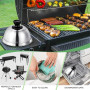Omtofo 4 Pièces Cloche de Cuisson, Cloche Hamburger, Cloches à Hamburger en Acier Inoxydable avec Tournevis, pour Hamburger pour