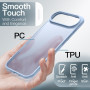 JETech Coque Mate pour iPhone Air, Bleu Ciel | Protection de Qualité Militaire, Dos Mat Givré, Finition Anti-Traces de Doigts, É