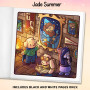 Magic Academy: Cozy Fantasy Coloring Book for Adults and Teens with Witches, Wizards, Spells, Potions, and Magical School Advent