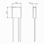 Theben 5400230 DIMAX 540 APP B mini variateur encastré R/C Bluetooth Mesh | Ultra compact 32,7 x 26,6 x 9,6 mm, pas de conducteu