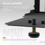 EZDIY-FAB Shield Support Vertical pour GPU, câble PCIe 4.0 115mm, Noir | Structure double verrouillage, support GPU lourd, 7 slo