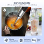 Ganiza Mixeur Plongeant 5-en-1, Mixeur Plongeur 1200W en Acier Inoxydable, Vitesse Réglable& Modes Turbo, avec Hachoir de 600ml,