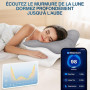 MOONYIN Oreiller Ergonomique,Oreiller Memoire Forme pour Coussin Cervicales | Coussin rafraichissant,Oreiller Papillon 2 Hauteur