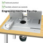 Table DéFonceuse Plaque Aluminium Costume, Table Fraisage Insert Avec Support De Torsion Coudé, DéFonceuse Plaque, Defonceuse A