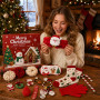 Calendrier de l'Avent de Noël 2026, Coffret Accessoires Beauté et Coiffure | Calendrier de l'Avent Noël 24 Jours Compte à Rebour