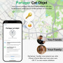 Bnlei Air Tracker Tag Traceur Fonctionne avec l’app Localiser Apple (iOS Uniquement) Comprend Batterie de Secours, Localisateur 