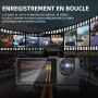 1080P Dashcam Voiture Avant et Arrière, 170° Grand Angle 3 Canaux avec Fil, SD 64GB Inclus, Vision Nocturne & Étanche, Enregistr