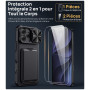 Vihibii Coque pour iPhone 18 Pro Max avec 2 Pièces Protection D'écran, Noir | Porte Carte, Support Réglable, Protection de l'obj