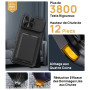 Vihibii Coque pour iPhone 18 Pro Max avec 2 Pièces Protection D'écran, Noir | Porte Carte, Support Réglable, Protection de l'obj