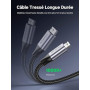 UGREEN Câble USB 3.0 Mâle A vers Micro B Cable Disque Dur Externe (0.5M) | Nylon Tressé, Compatible avec Western Digital WD Elem