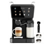 Cecotec Cafetières Express Semi-automatiques Power Espresso Touch ColdBrew Latte. 1350W, 20 Bars, Froid, Tiède ou Chaud, Écran T