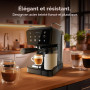 Cecotec Cafetières Express Semi-automatiques Power Espresso Touch ColdBrew Latte. 1350W, 20 Bars, Froid, Tiède ou Chaud, Écran T