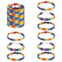 RUCUDIM Bracelets Ajustables de la Fierté, Bracelet Arc-en-ciel LGBT, Gays Lesbienne Bracelets de Fierté pour les Parades des Fi