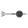 Baseus Câble Réglable 3 en 1 USB Lightning/Type-C/Micro USB 1.20M Noir 3.5A (CAMLT-JH01)