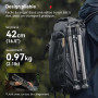 SMALLRIG 190cm Trépied Lumière 4kg Max Pliable 43cm Plié - 5475 | Trepied Videoprojecteur, Pliable et réglable, Pour lampes torc