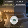 Liyade Guirlande Lumineuse à Piles, en Forme D’étoiles, 1m 20LED, Piles | Étanche IP44, Blanc Chaud, Guirlande étoile de Noël In
