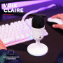 GXTrust Yami Micro Blanc à Condensateur avec Filtre Anti-Pop, Blanc | Microphone USB pour Le Streaming, Twitch, Youtube, Podcast