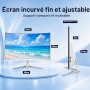 Ordinateur tout-en-un 23,8 pouces écran incurvé,design fin pour le bureau | Core i7 8Go RAM SSD256Go, Wi-Fi bi-bande BT5.0 compa