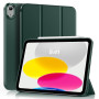 MoKo Coque pour iPad (A16) 11ème/10ème Génération (2025/2022), Vert Nuit | Coque Folio Intelligente de Protection Triple Mince a