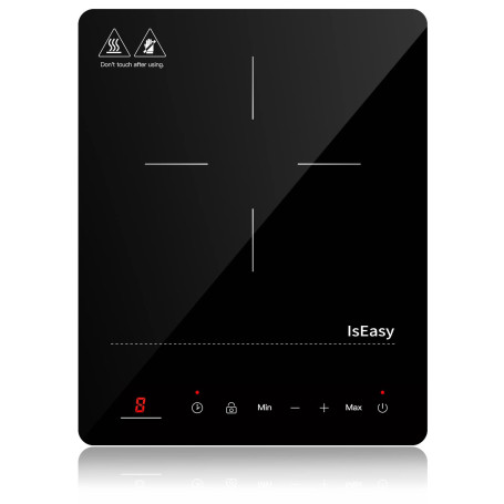 Plaque à Induction Portable, Plaque de Cuisson à Induction 2100W, Table Induction 1 Foyers, Avec Minuterie, Verrou Enfants (Plaq