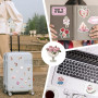 Pack de 100 Autocollants Coquette Vintage Rose Esthétique, Stickers PVC Résistants à l'Eau pour Gourde, Ordinateur Portable, Scr