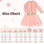 Vicloon Ensemble Robe et Cardigan pour Bébé Fille, 2 Pièces Robe sans Manches à Imprimé Floral et Manteau à Manches Longues pour