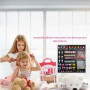 SDXCJY Lot de 1191 élastiques à cheveux, élastiques pour bébés, élastiques à cheveux aux couleurs bonbon et attaches, élastiques
