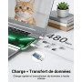 Chargeur iPhone 20W avec Cable USB C vers Lightning de 2m, Chargeur USB C Rapide avec Câble Lightning,Prise Secteur Type C pour 