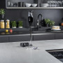 bamix Set mixeur plongeant G350 GASTRO PRO-3 avec couteau multifonction, mélangeur et batteur, support, 350 W, 2 vitesses, Inox,