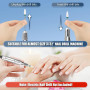Lot de 13 Embout ponceuse Ongles Carbure Céramique pour Manucure Pédicure | 3/32'' durable résistant à la chaleur pour une longu