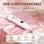 MAXGROOM Rasoir Électrique Femme 3-en-1, Tondeuse Étanche IPX6 pour Corps | 90 min d'autonomie & Affichage LED & Lame Céramique,