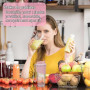 ACWOO Shaker Protéiné de 700ml, Shaker à protéines avec Mixing Balle, Bouteille shaker de protéines pour Boisson Protéinée, Comp