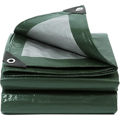 Bâche imperméable et résistante en 130 g/m² –1,5 x 2 m– Anti-UV et antigel – avec œillets en métal – Multi-usages pour Jardin, C