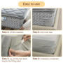 kaiyaya Lot de 4 Supports de draps-Housses avec Bandes de Fermeture, Porte-Matelas Contre Le Glissement, résistants, Attaches d'