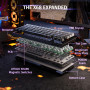 ATTACK SHARK X68 HE Clavier 8000Hz Rapid Trigger, Clavier Gamer Filaire RGB 60% avec Précision RT de 0,01 mm avec Interrupteur M