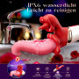 Gobeken Gode Vibro-masseur Sex Toys, 7 Vibrations Léchage & Battements Sextoyse Femme Clitoridienne Vibromasseur, Sextoy Femme V