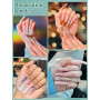 LIONVISON 480 PCS Faux Ongles Carrés Sans Courbe C 12 Tailles | Faux Ongles Transparents À Demi Couverture Avec Ajustement Préci