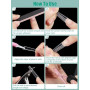 LIONVISON 480 PCS Faux Ongles Carrés Sans Courbe C 12 Tailles | Faux Ongles Transparents À Demi Couverture Avec Ajustement Préci