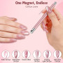 AYBUY Aimant à Ongles ?i, Aimant Ongles Nail Art, Cylindrique | Double Tête, Puissant, pour Vernis Gel ?il De Chat, Nail Art 3D,