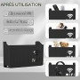 Boîte de Rangement pour Routeur WiFi, Boîte de Stockage de Routeur Noir | Cache Box WiFi, Étagere Radiateur, Étagère de Murales,