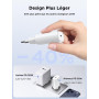 Chargeur Rapide USB C pour iPhone 17/16/15,Prise Adaptateur USB C Chargeur Rapide avec 2m Câble USBC,Compatible iPhone 17/17 Air