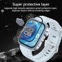 Jaavkkma 4 Pièces Verre Trempé pour Huawei Watch Fit 4 Pro Protection D'écran, Anti Rayures/HD, 3D Incurvé Protection Écran pour