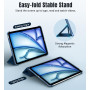 TiMOVO Coque pour iPad Air 11 Pouces M4/M3/M2, Air 5e/4e Gén, Bleu Abysse | Légère Housse, Arrière Translucide en PC, Réveil/Som