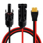 HuaLiSiJi Câble de Charge Solaire vers XT60 14AWG Connecteur de Panneau Solaire au Câble Adaptateur XT60 for RV Portable Power (
