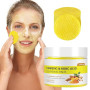 Aomig Tampons Nettoyants au Curcuma et à L'acide Kojique pour le Visage, 50 Pièces Tampons Exfoliants au Curcuma pour les Taches