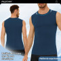Falechay Lot de 3 Débardeur Homme 100% Coton Maillot Corps Marcel Debardeur | Sport Musculation,Respirant,Sans étiquette,Coupe c