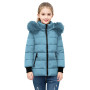 duxyoz Manteaux d'hiver pour filles UK – Veste à capuche, chaude, rembourrée, matelassée, légère, décontractée et ajustée avec c