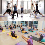 Lot 2 Briques yoga Blocs de Yoga stabilité EVA pour la méditation Yoga Pilates Soutenir et Renforcer les Poses(violette)