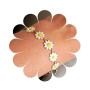 Aneneiceera Bracelet Marguerite Vintage Bracelet Fleur Marguerite D'or Bracelet Chaîne Fleurie Mariage Bracelet Fleuri Chaîne Ma