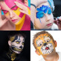 UCANBE Peinture Visage Aqueuse 18 Couleurs Maquillage Halloween | Peinture Corporelle pour Théâtre,Cosplay,Carnaval,Cirque,Maqui
